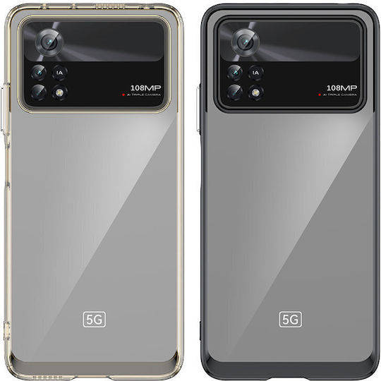 Hurtel Outer Space Back Cover Πλαστικό / Σιλικόνης Μαύρο (Poco X4 Pro 5G)