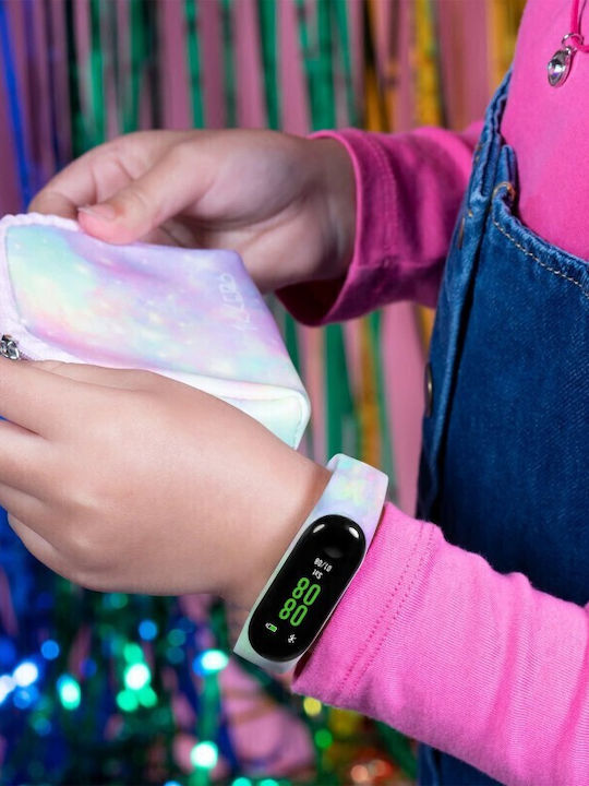 Tikkers Kinder-Digitaluhr mit Kautschuk/Plastikarmband Rosa