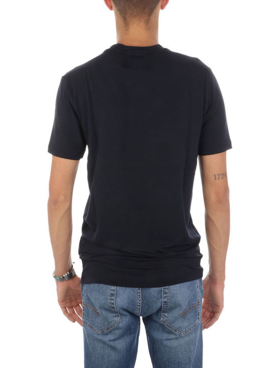 Emporio Armani Ανδρικό T-shirt Navy Μπλε Μονόχρωμο