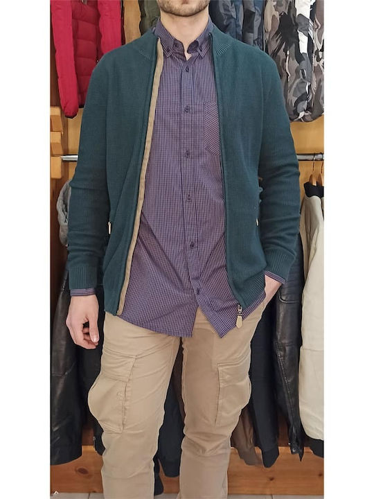 Herren Strickjacke Forest Green