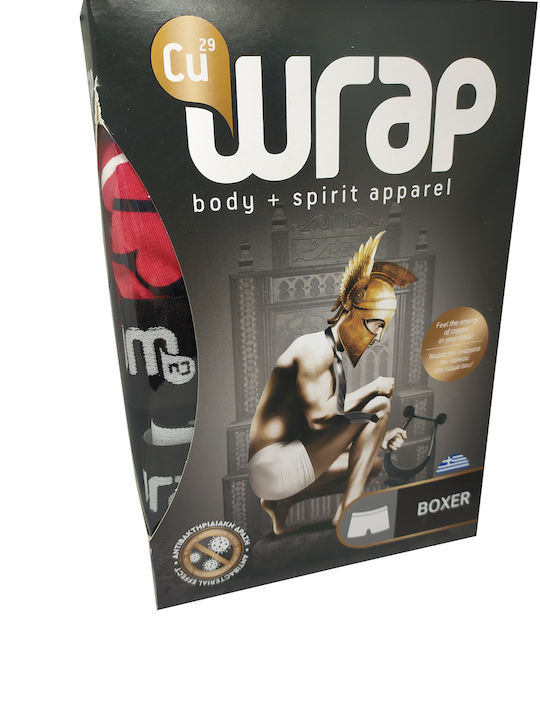 Wrap 2 Pack Boxer negru/roșu cu inimioare. (Ref: 211051-Devil)