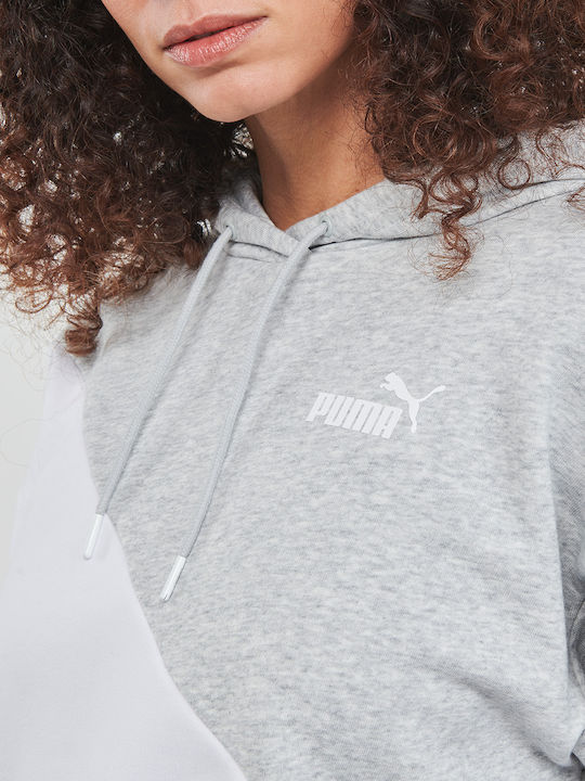 Power Cat Cropped Women's Sweatshirt Hooded Multicolour