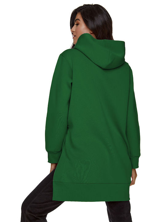 Women's Long Hooded Sweatshirt Green