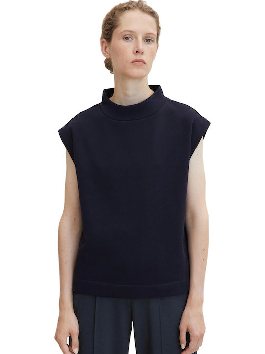 Γυναικεία Καλοκαιρινή Μπλούζα Αμάνικη Navy Midnight Blue