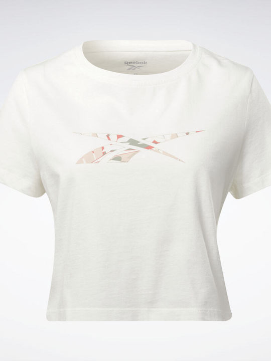 Women's Summer Crop Top Cotton Short Sleeve Chalk