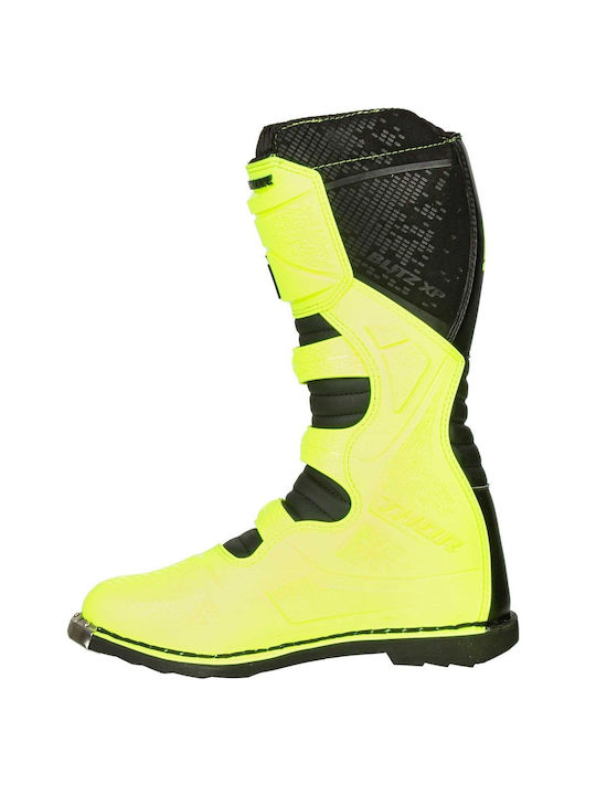 Thor BLITZ XP Cizme Motocross Bărbați Fluo Acid/Black