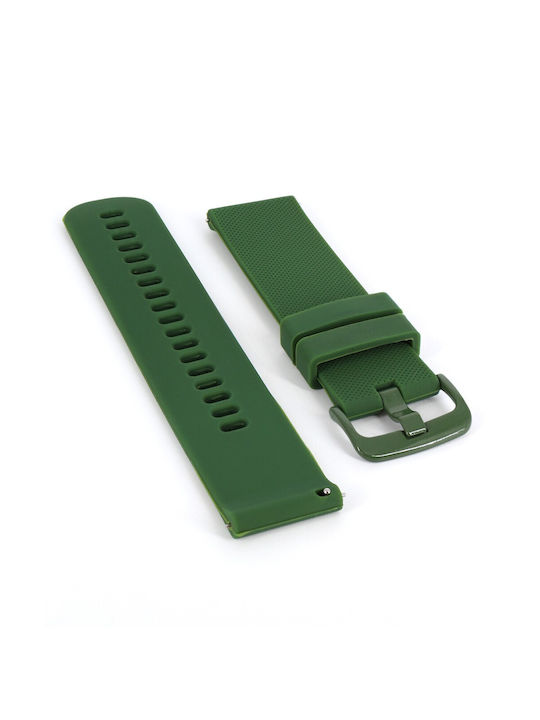 Diloy Straps Rubber Strap Green 22mm