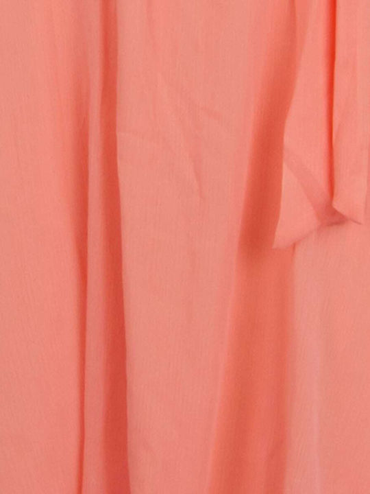 Sommer Midi Damenkleid Orange