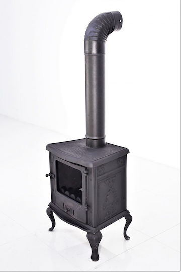 CHytiria Misailidi Durham-005 Fontă Cuptor pe lemne 15kW Negru