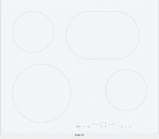 Gorenje Κεραμική Εστία Αυτόνομη 60x52εκ. Λευκή