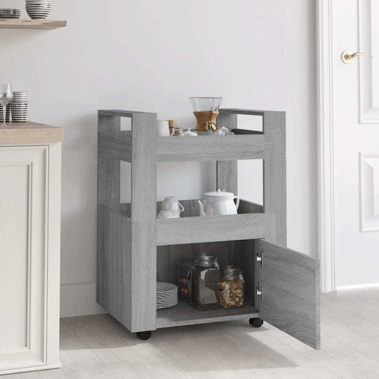 vidaXL Commercial Kitchen Food Cart H80xW60xD45cm