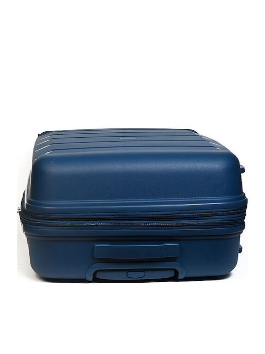 Airtex Paris BAMT46 Mittlerer Hartschalenkoffer Blau mit 4 Rädern Höhe 67,5cm
