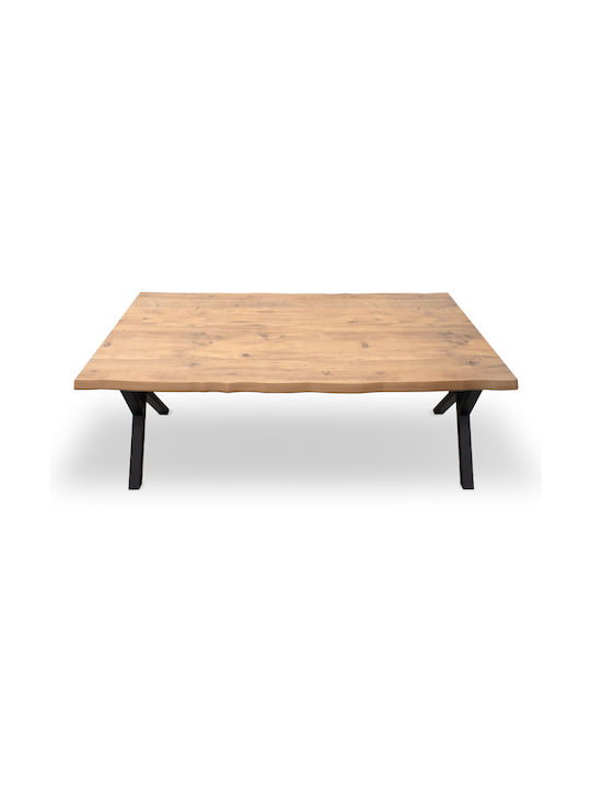 Walter Table Dining Room Wooden with Metal Frame Acacia 140x80x75cm