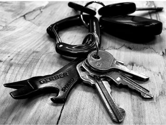 Gerber Shard Многофункционален инструмент Ключодържател Черен