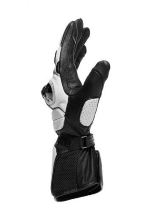 Dainese Impeto Summer Men's Motorcycle Gloves Leather Waterproof Black/White