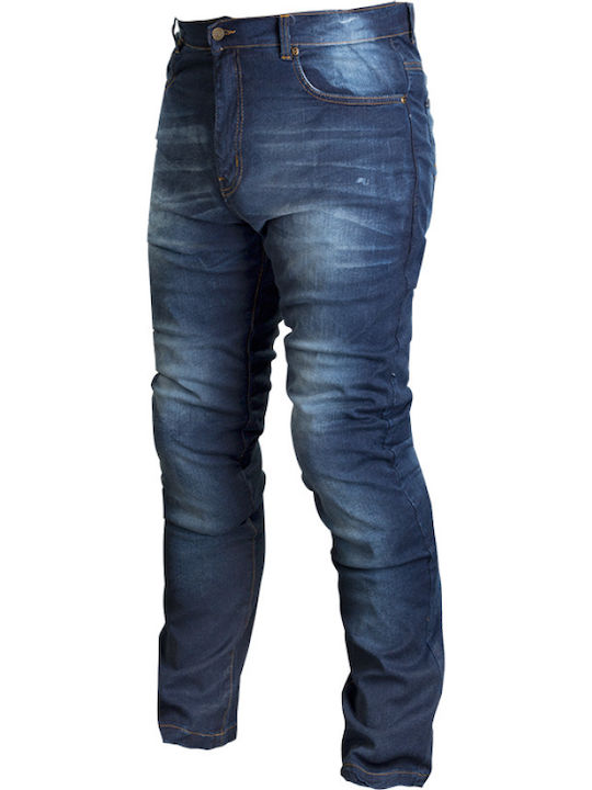 Nordcode Stretch Jeans Χειμερινό Ανδρικό Παντελόνι Μηχανής Μπλε