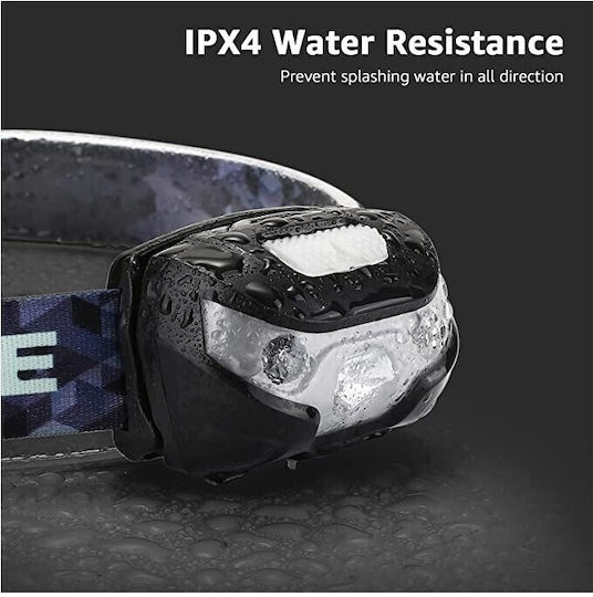 Waterproof Rechargeable LED Head Flashlight 150lm
