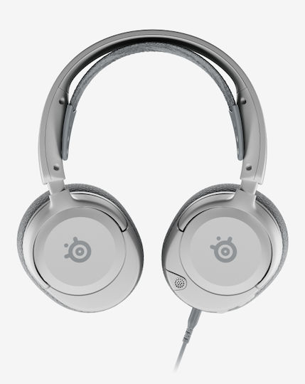 SteelSeries Arctis Nova 1P Over Ear Gaming Headset με σύνδεση 3.5mm Λευκό