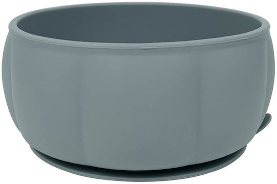 Baby Cloud Baby Food Bowl Pumpkin made of Silicone Gray