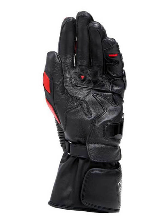 Dainese Druid 4 Мъжки Мотоциклетни ръкавици Кожени 4 сезона Black/lava Red/White