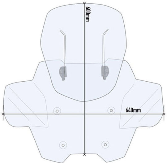Givi Διάφανη Ζελατίνα Μοτοσυκλέτας AF1186 για Honda Forza 750 AF1186
