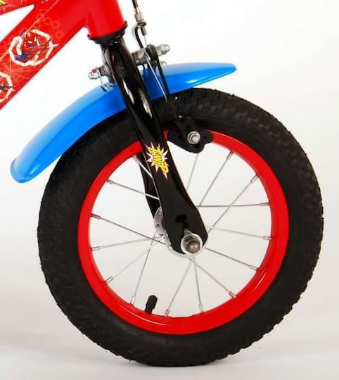 Volare Spider-Man Coaster Brake 12" Kids Bicycle BMX Red