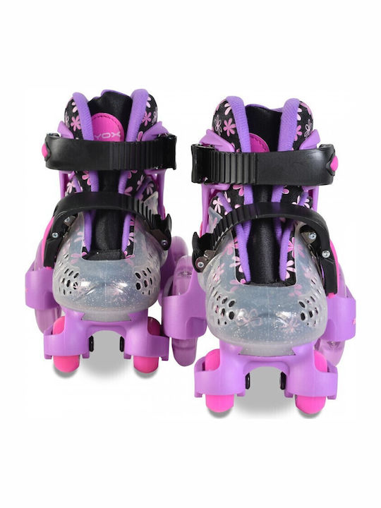 Byox Little Beetle Kids Adjustable Quad Rollers Purple