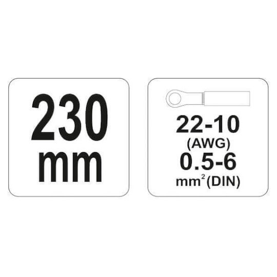 Yato Clește Electrică pentru mufe cu Mecanism cu arc (Lungime 230mm)