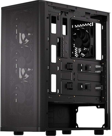 Endorfy Ventum 200 Air Gaming Midi Tower Computer Case with Side Window Black