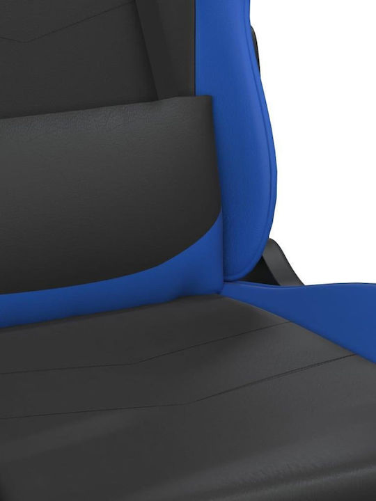 vidaXL 345411 Καρέκλα Gaming Δερματίνης με Υποπόδιο Μαύρο/Μπλε