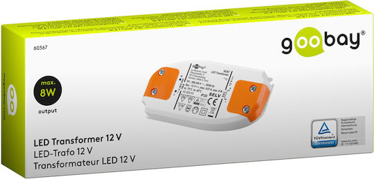 Goobay Surse De Alimentare LED Reglabile IP20 Putere 8W Cu Tensiune De Ieșire 12V 2 Buc