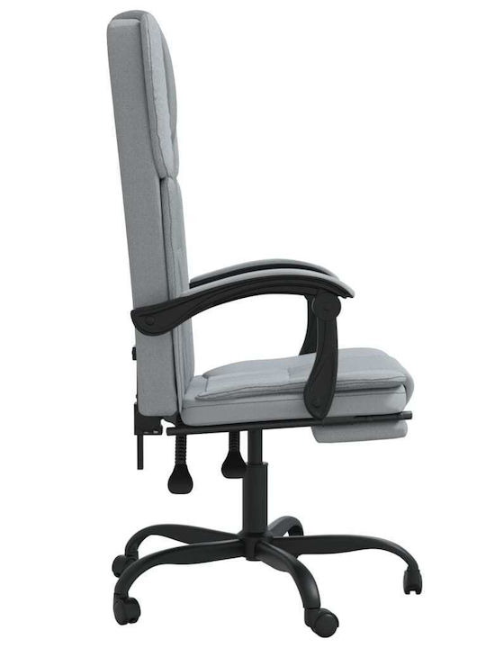 vidaXL Office Chair with Recline Light Grey