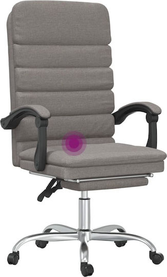 vidaXL Vdxl Scaun De Birou Cu Masaj Taupe