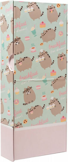 Paper Pencil Holder Pusheen Rose 3pcs 9.5x4x22.5cm