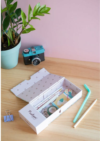 Paper Pencil Holder Pusheen Rose 3pcs 9.5x4x22.5cm