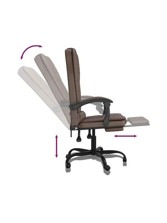 vidaXL vidaXL Bürostuhl mit Massagebraun