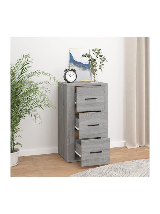 Wooden Storage Cabinet with 3 Drawers M40xW33xH70cm