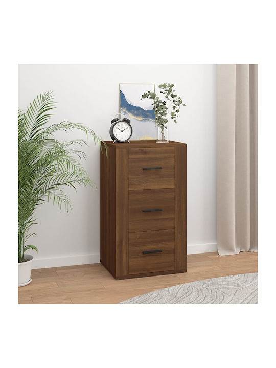 Wooden Storage Cabinet with 3 Drawers L40xW33xH70cm