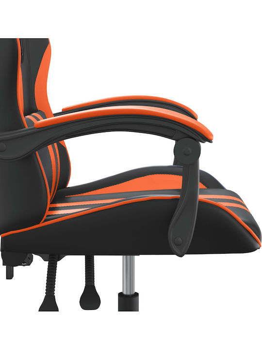 vidaXL 3143824 Καρέκλα Gaming Δερματίνης Μαύρο/Πορτοκαλί