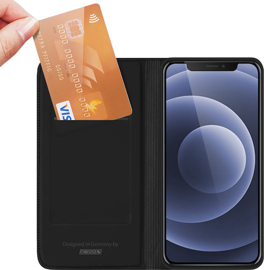 Nevox Vario Book Δερματίνης Μαύρο (iPhone 14 Plus)