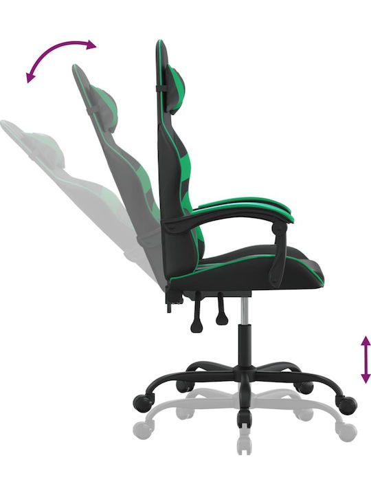 vidaXL 3143845 Gaming Stuhl Black/Green