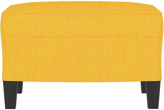 Stoff Fußhocker Hellgelb Offen 60x50x41cm