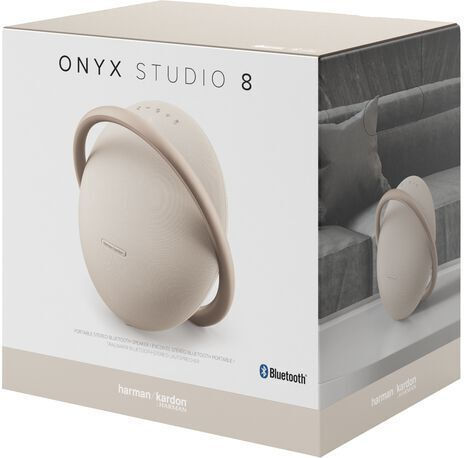 Harman Kardon Onyx Studio 8 Boxă Bluetooth 50W cu Durată de Baterie până la 8 ore Champagne