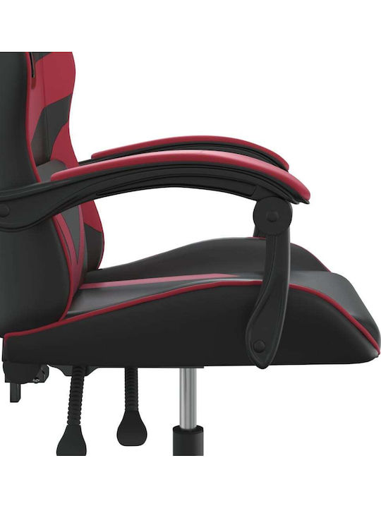 vidaXL 3143849 Геймърски стол Черно/бордо