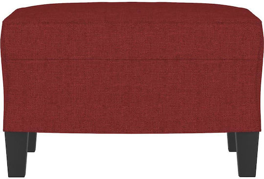 Stofffußhocker Rot 60x50x41cm