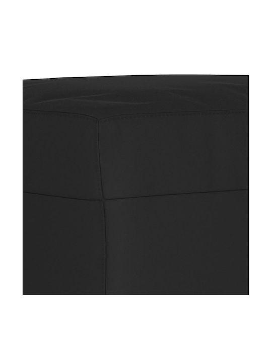 Υποπόδιο Επενδυμένο με Ύφασμα Μαύρο 60x50x41εκ.