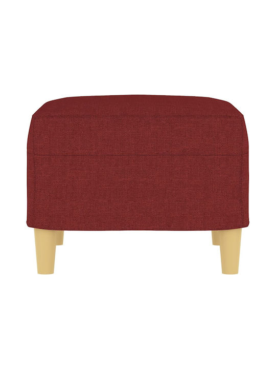 Stoff Fußhocker Rot 60x50x41cm
