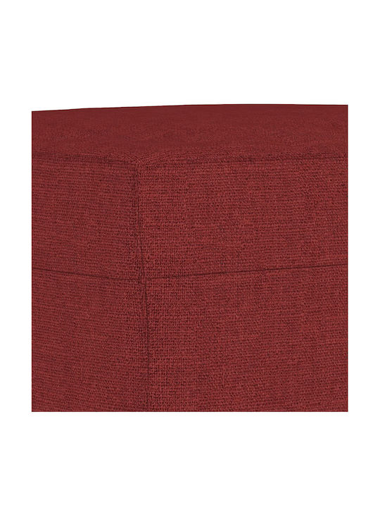 Stoff Fußhocker Rot 60x50x41cm