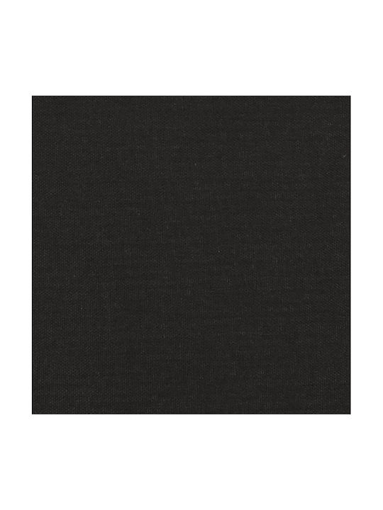 Stoff Fußhocker Schwarz 60x50x41cm