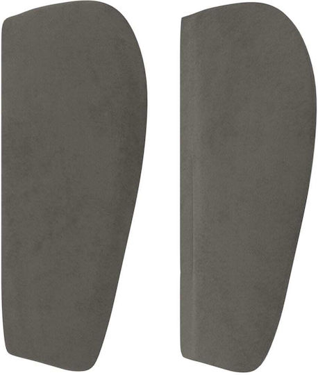 vidaXL Stoff Kopfstütze für Betten Dunkelgrau 163x88cm